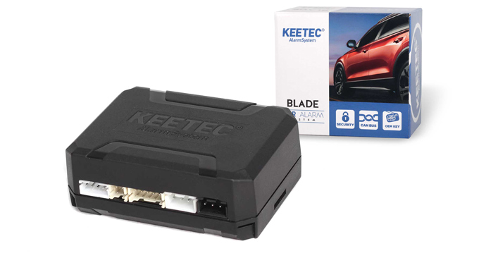 KEETEC BLADE car alarm with connection to CAN BUS