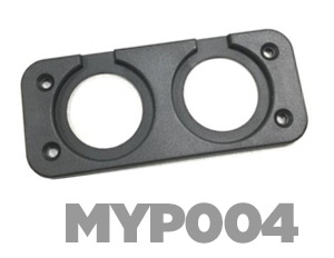 MYP004 Panel pre zabudovateľnú nabíjačku, s dvojitým otvorom