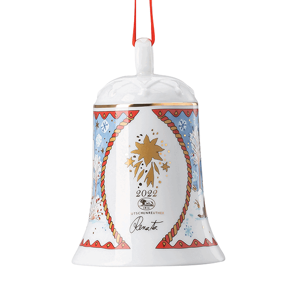 Rosenthal Vánoční porcelánový zvonek, Štědrý večer, 12 cm 02250-727412-27916