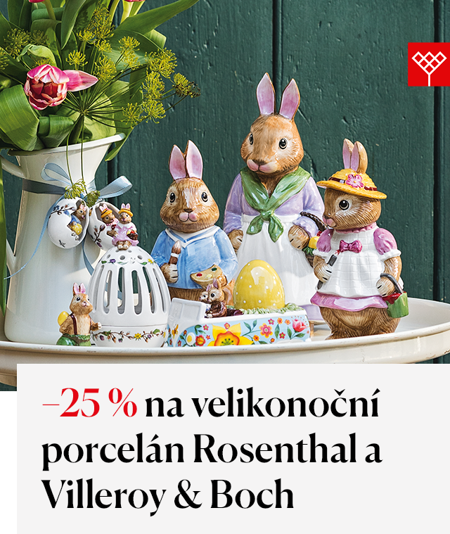 -25 % na velikonoční porcelán Rosenthal a Villeroy & Boch