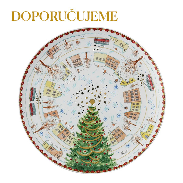 Rosenthal Vánoční talíř na cukroví, Christmas Sounds, Ø 22 cm 02476-727448-10862