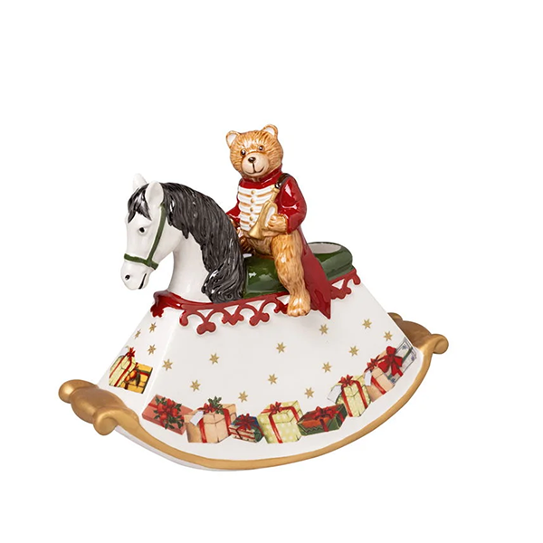 Villeroy & Boch Svícen v podobě houpajícího koně Christmas Toys, 21,5 x 16,9 cm 14-8327-6551