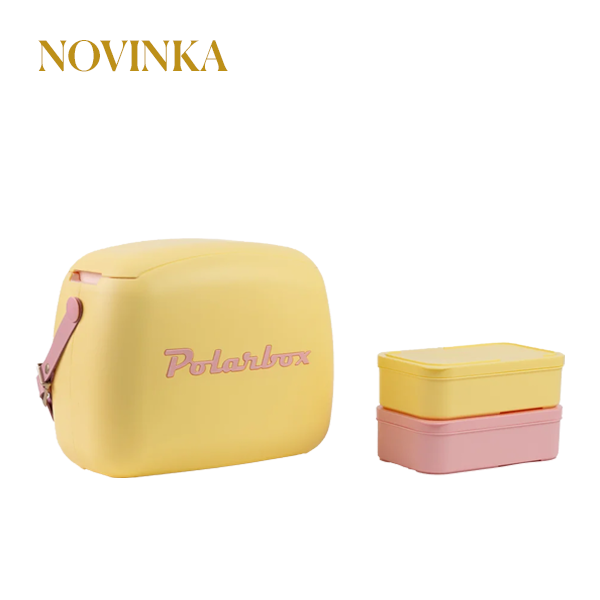 Polarbox Chladicí box POP Summer style, 6 l, žlutá/růžová PLB6/A/RPOP
