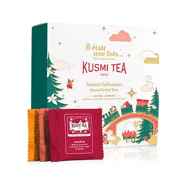Kusmi Tea Vánoční dárkový set bylinných čajů, Bio, 45 sáčků 21220A1220