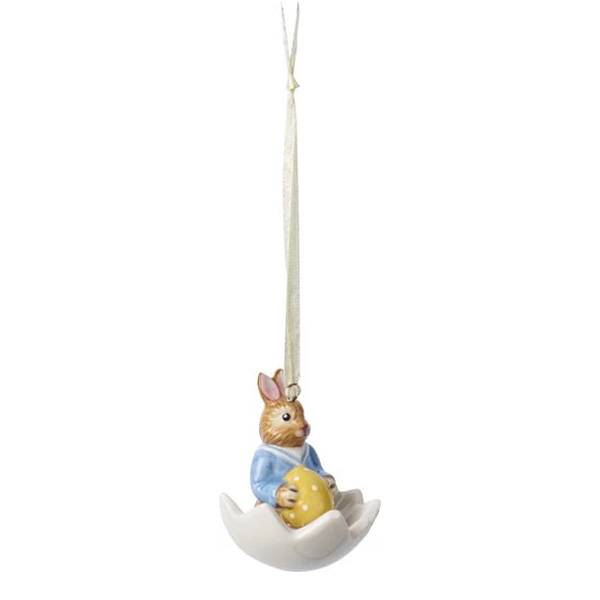 Villeroy & Boch Bunny Tales velikonoční závěsná dekorace, zajíček Max ve skořápce 14-8662-6851