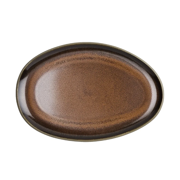 Rosenthal Servírovací talíř Junto Bronze oválný, Ø 28 cm 21540-405252-62728